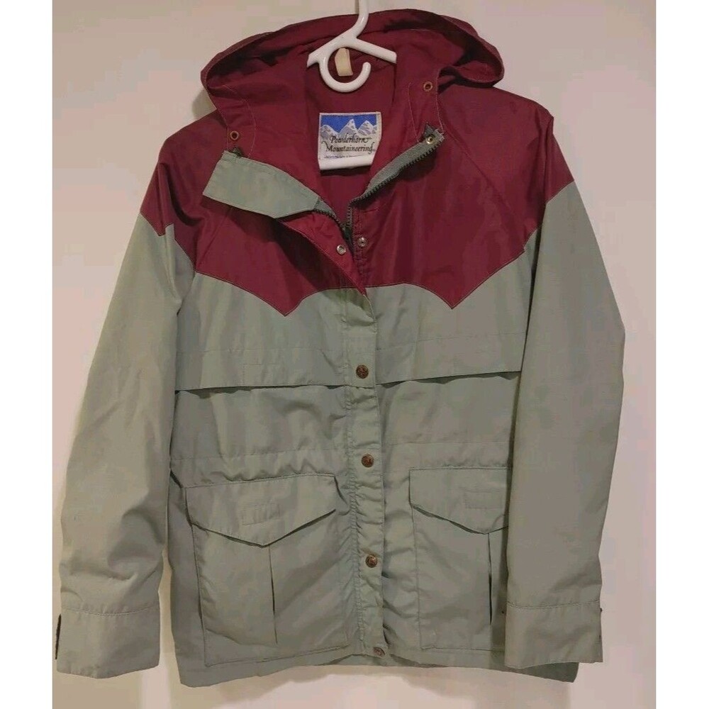 Vintage Powderhorn Mountaineering Jacket Women's Full Zip Parka USA Made Size 10